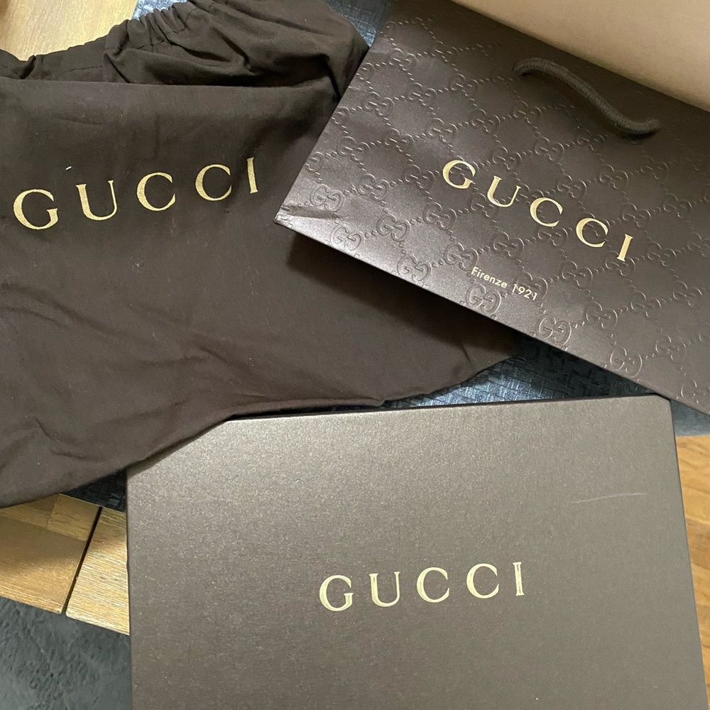 Empty Gucci box,duster bag & shopping box